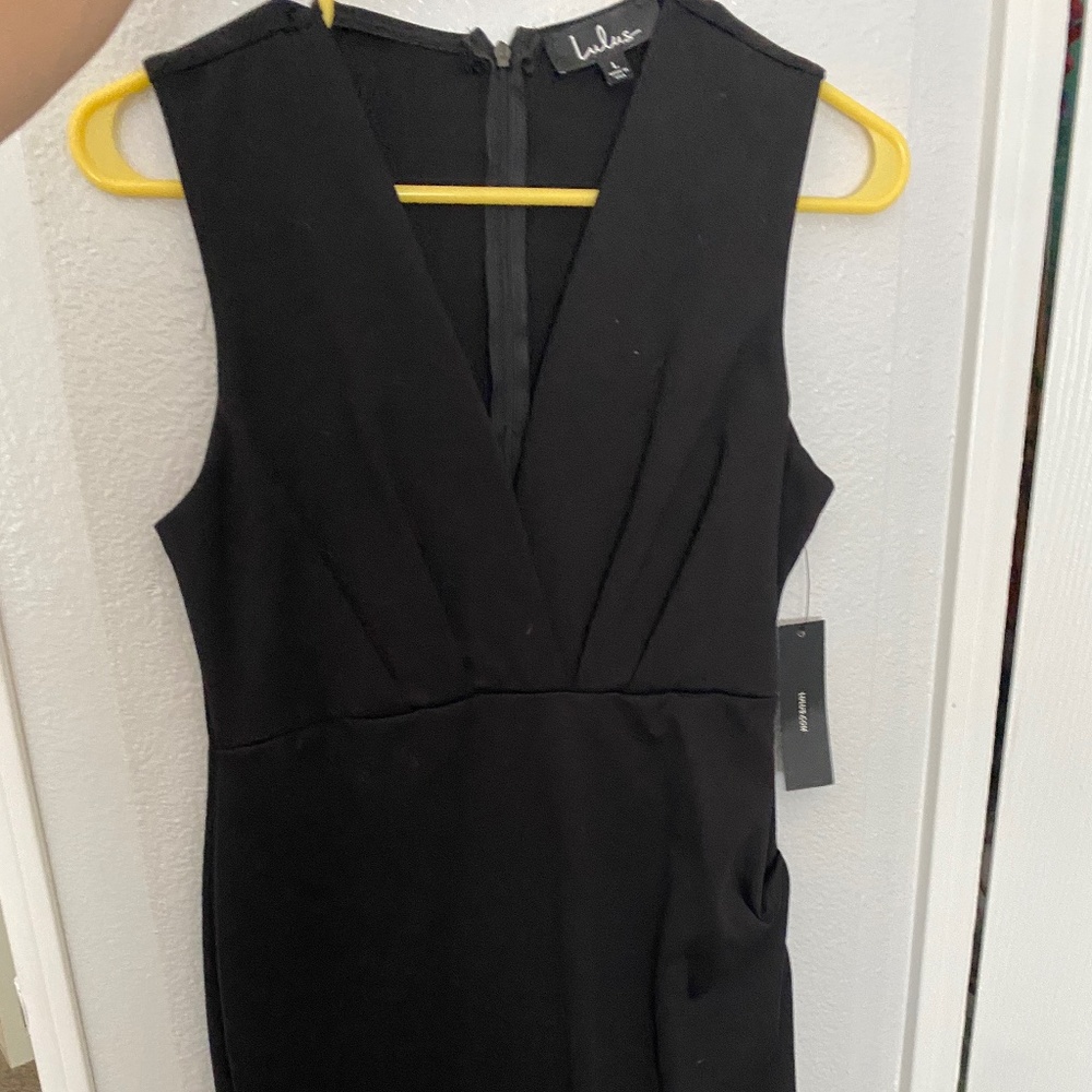 Lulus black midi dress